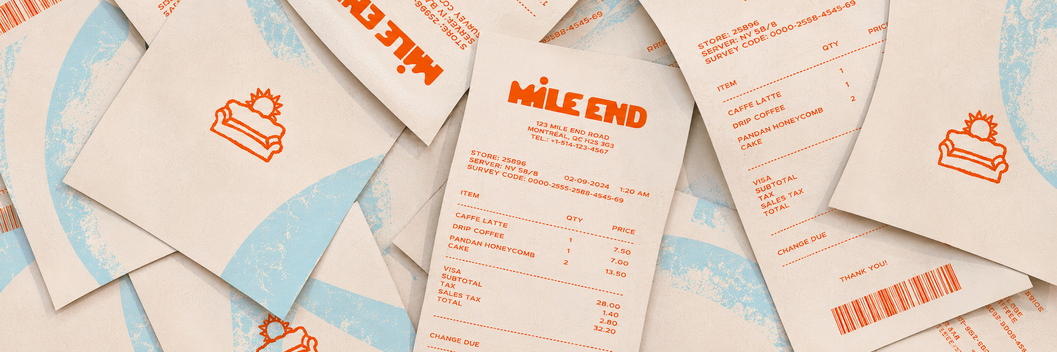 Tickets de caisse Mile End