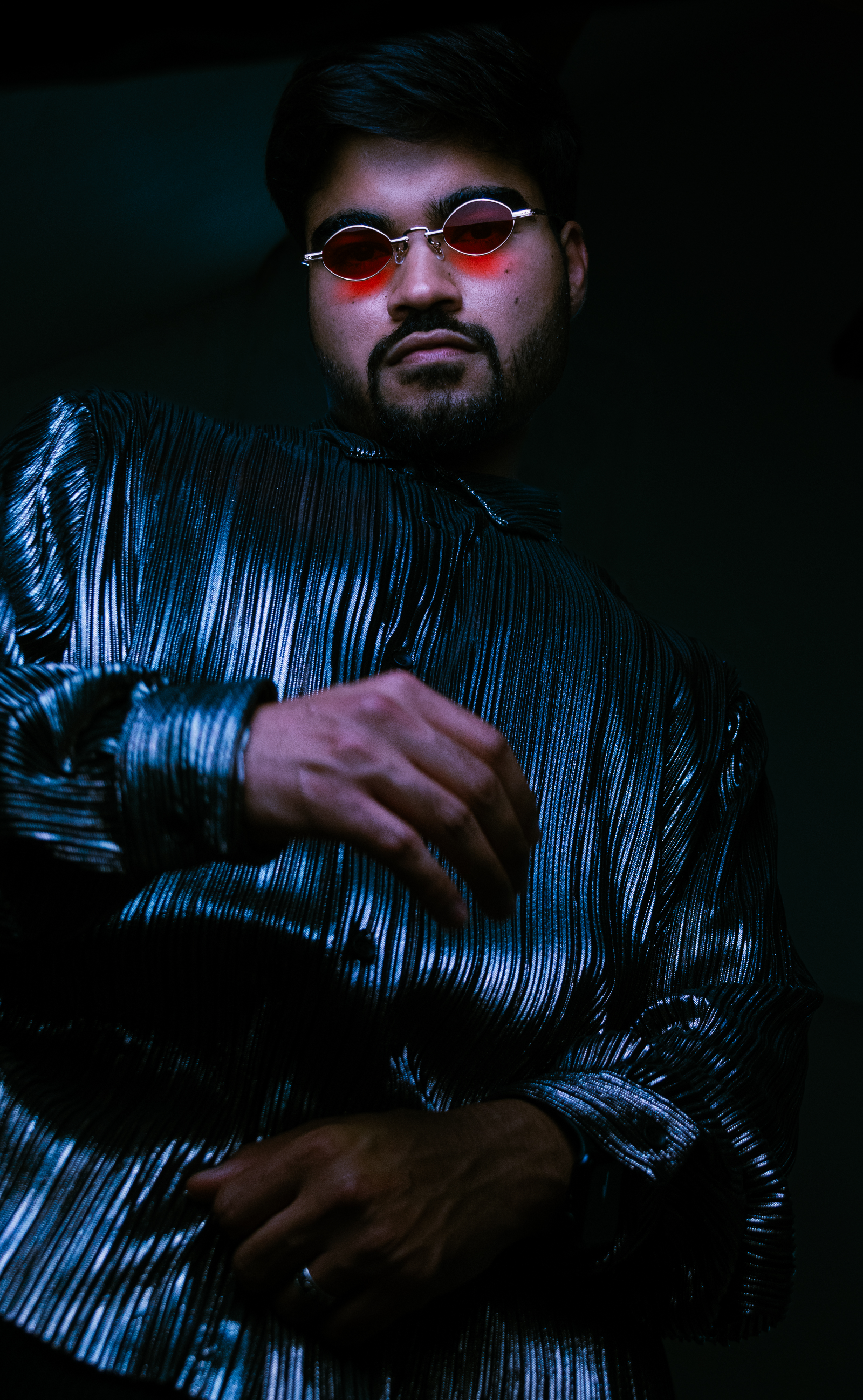 Portrait studio, clair-obscur